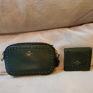 Authentic Coach Crossbody w/matching wallet